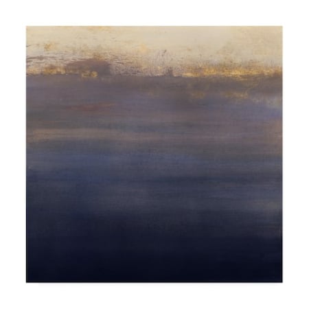 Victoria Borges 'Indigo Sundown I' Canvas Art,14x14